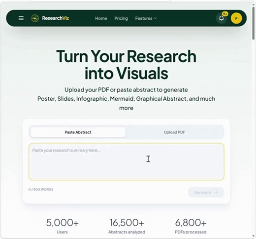🎓 طلاب الدكتوراه — كيف تنشئ Graphical Abstract خلال ثوانٍ؟1️⃣ ادخل إلى https://t.co/TeFaou1xSr2️⃣ انسخ والصق الـ Abstract3️⃣ سيقوم ResearchViz بإنشاء الشكل تلقائيًا📥 يمكنك تحميله كـ PPT والتعديل عليه بسهولة!