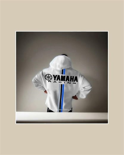 Cool Yamaha Racing Print Hoodie