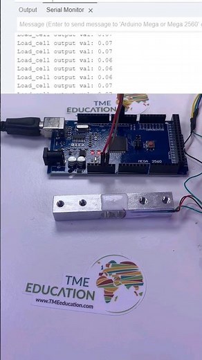 Sensor de peso com Arduino #circuitos #experimentos #sensordepeso ‪@TMEEducation‬