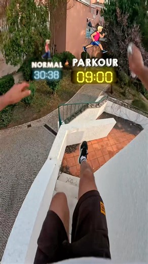 Normal VS Parkour POV 🤧⏱️