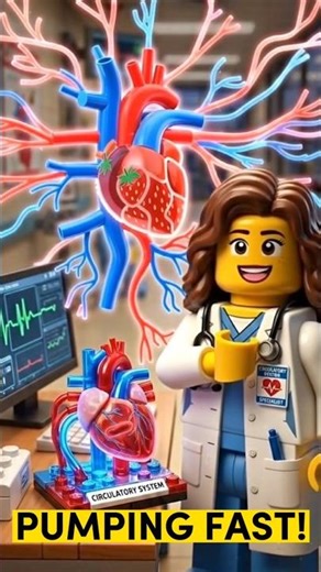 How Your Heart Pumps Blood ❤️ #lego #legoanimation