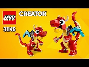 LEGO Creator Red Dragon (31145)[149 pcs] Step-by-Step Building Instructions ‪@TopBrickBuilder‬