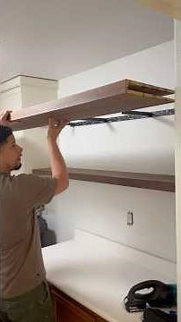 Floating shelf build and install using Shelfology brackets #diy #shelf #shelfarmy #shelves #howto