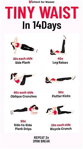 14-Day Challenge for a Tiny Waist & Flat Belly 🍁🍁