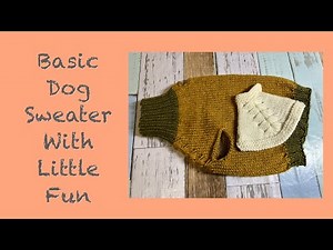 I am going to continue knitting the dog sweater