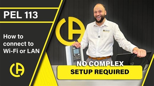 How to connect PEL 113 Wi-Fi or LAN | Easy Setup Guide | Chauvin Arnoux UK