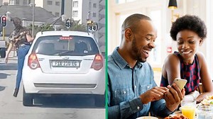 “Her guardian angel working overtime”: Woman sticks body out of moving car