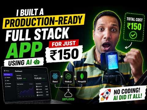 I Built a Production-Ready Full Stack App for Just ₹150 Using ChatGPT Codex 🤯