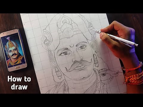 How to draw Vikramaditya Parmar (outline) step by step