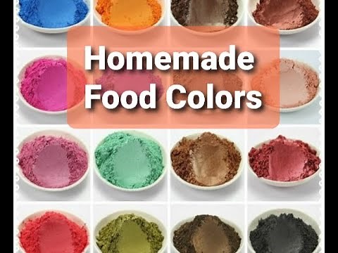 How to make powder ediable colors at home/ food colors making