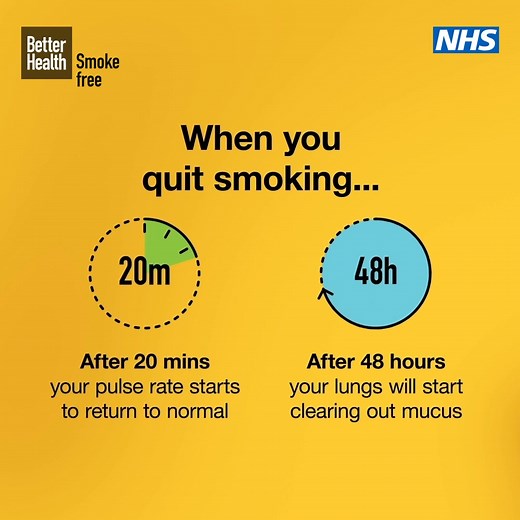 Find out more about the benefits of quitting | NHS Smokefree