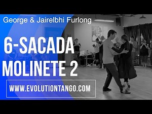 Advanced tango class w/ George & Jairelbhi: 6-sacada molinete to the open side.