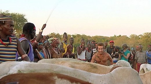 BBC Two - Tribe (2005), Series 2, Hamar, Bruce Parry's cattle jump