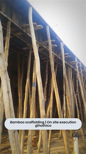 Bamboo scaffolding On site execution