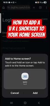 How to add a URL shortcut to your homescreen on Android 🤔