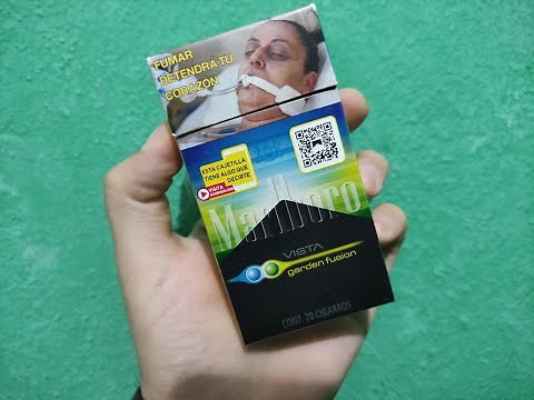Trying out some Marlboro cucumber and mint cigarettes
