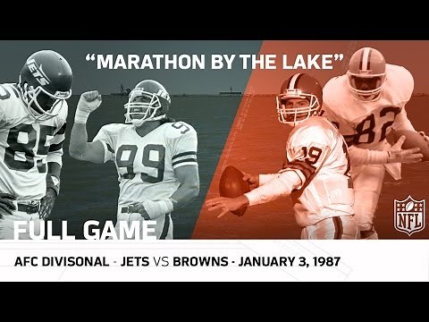 Jets vs. Browns | Marathon by the Lake | 1986 AFC Divisional Playoffs | NFL Full Game