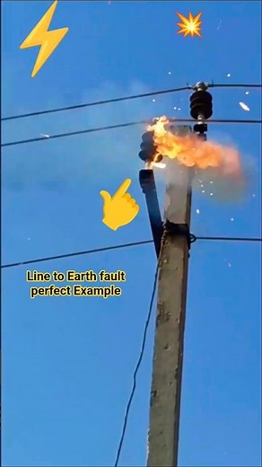 Electrical Line to Line fault & Line to Earth fault perfect Example #facts #electrical #electrician