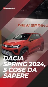 Ecco in anteprima la nuova Dacia Spring, la city car elettrica e democratica del marchio rumeno! Tante novità, a partire dal design che la avvicina a Duster ma non solo! La conoscete ❓ Noi come sempre ve la raccontiamo con 5️⃣ curiosità ⁉️ @dacia_italia @dacia_france @gianlusep #daciaspring #dacia #spring #citycar #electriccar #ev #mobilità #autoelettrica #emobility #anteprima #preview #carlovers #formulapassion | FormulaPassion.it | Facebook