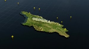 Georgia 3D Map With Animation