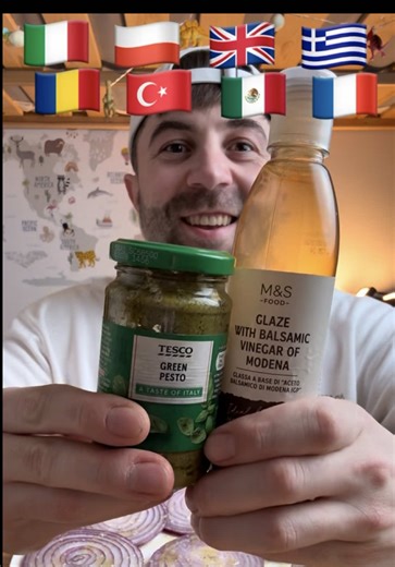 Spicy Onion Mukbang Featuring Global Toppings