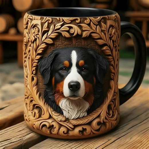 I hope Someone will like my new bernese mountain dog Mug 🥰❤️ You can order it from here 👇https://www.unique-giftty.com/products/bernese-mountain-dog-mug-3 | bernese mountain dog