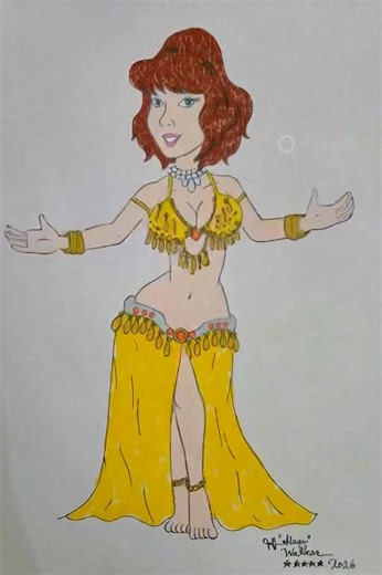 BREAKING NEWS: Our roving reporter, April O'Neil is belly dancing!! ❤️❤️❤️ | Bellydance Toons