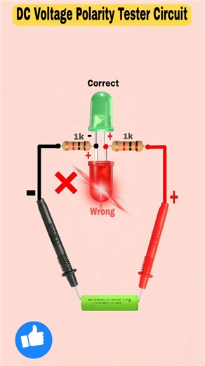 3.7V Battery Plus Minus Check Circuit 💡 Red-Green LED Se Polarity Kaise Pehchane?