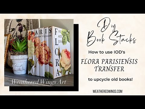 DECORATIVE BOOK STACKS | DIY DECOR | UPCYCLE OLD BOOKS