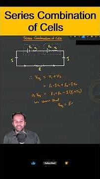 Series Combination of Cells Derivation #class12physics #cbse #ncertphysics