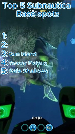 Top 5 base spots in subnautica
