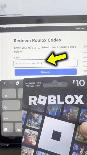 How To REDEEM Roblox Gift Card ON MOBILE...