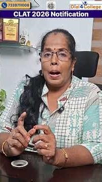 🎓 CLAT 2026 Exam Notification Out! | Eligibility, Dates & Registration Details 📅