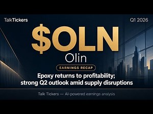 Olin Corp Q1 2026: Strong Recovery & Strategic Growth Outlook
