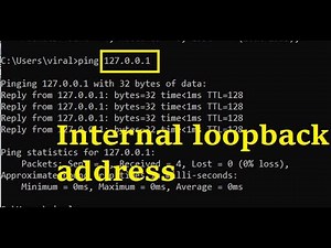 Internal loopback address 127.x.x.x | ping 127.0.0.0 network address | ping broadcast address