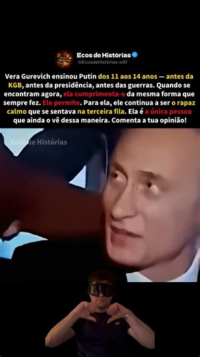 A professora da quinta classe ainda o chama de Volodya