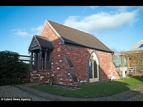 Husband builds Britain's smallest chapel in his back garden - and his wife only realised it