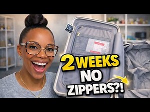 I Packed 2 Weeks in a Carry-On 😳✈️ | Luggex Zipperless Carry-On Suitcase Review