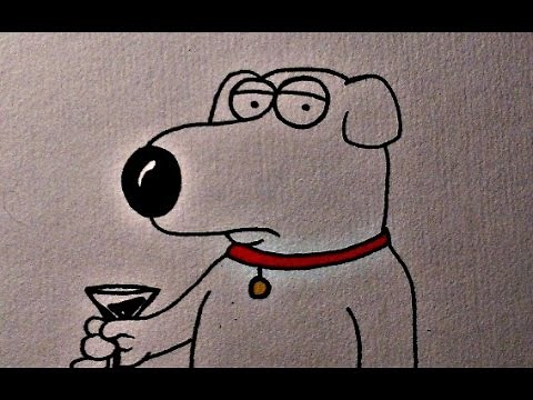 How to draw Brian Griffin (Family Guy)