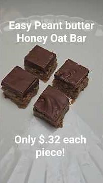 The Best No-Bake Peanut Butter Oat Bars | Budget-Friendly Dessert