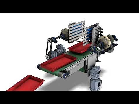 part feeder with belt on dynamic simulation in inventor