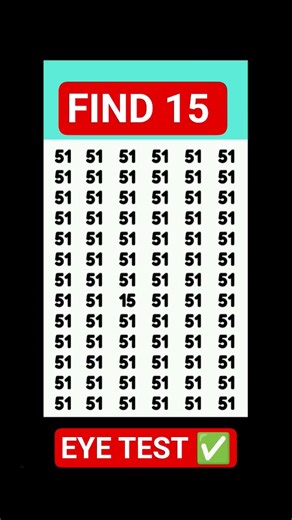 Find the number 15 ? 👆 #mathspuzzle #maths #puzzle #youtubeshorts #shortsfeed #shorts