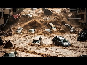 Turkey chaos today..!! Flood in Ankara, cars swept away, roads turned into rivers