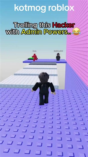 Trolling a Hacker with Kotmog Powers in Roblox