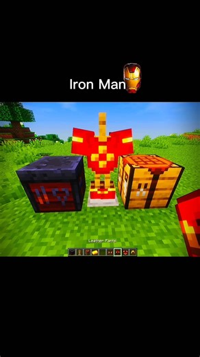 Minecraft Iron Man Outfit ☠️💀 #shorts