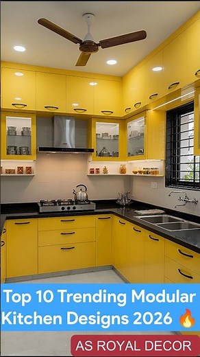 Top 10 Trending Modular Kitchen Designs 2026 🔥 #asroyaldecor #interiordesign #modularkitchen #home