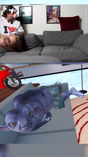 Mack Falconer on Instagram: "Movie night with Merv ❤️👽 #mervin #alien #artificalintelligence #ai #vr #tykeai #gaming"