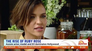 88K views · 406 reactions | Ruby Rose reveals her relationship with Jess from The Veronicas was an "organic thing", and how much her fan support has meant to her. FULL INTERVIEW: https://au.tv.yahoo.com/sunrise/video/watch/34579070/ruby-rose-dominates-hollywood/ | Sunrise | Facebook