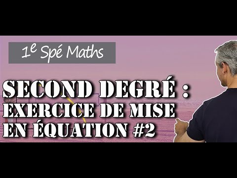 Second Degré : Exercice de mise en équation #2