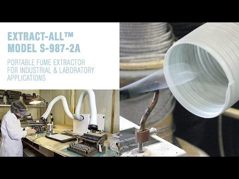 Extract All® Model S 987 2A Portable Fume Extractor for Industrial and Laboratory Applications